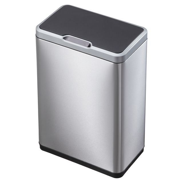 Eko -  Afvalbak  mirage met sensor 20+20liter rvs mat