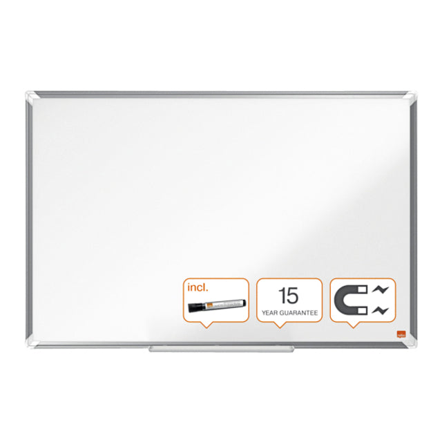 Nobo - Plus magnetisch whiteboard, gelakt staal, ft 90 x 60 cm