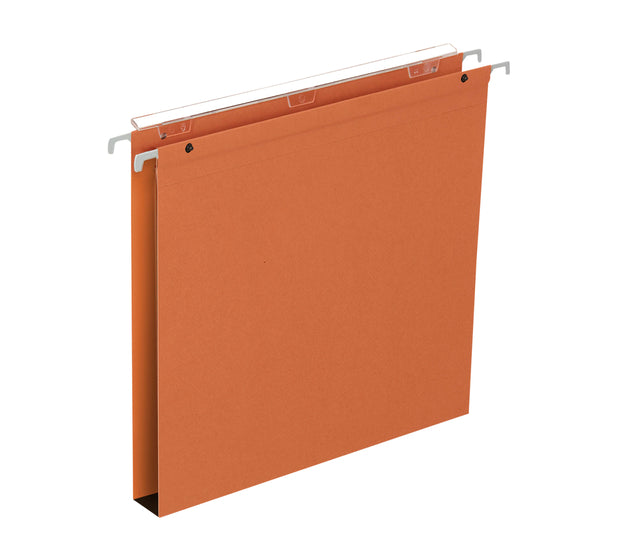 Quantore - Dossier suspendu MEDIUM Flex A4 30mm fond en U orange | 25 pièces