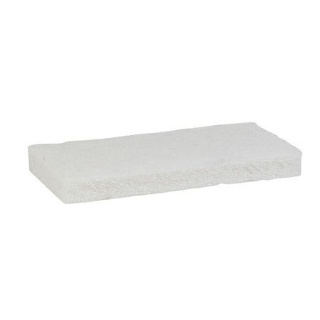 Vikan - Tampon à récurer doux 125x245x23mm nylon blanc | 10 pièces
