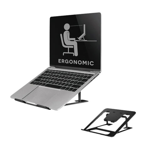 Neomounts -   NSLS085BLACK Laptopstandaard 10-17 opvouwbaar compact universeel