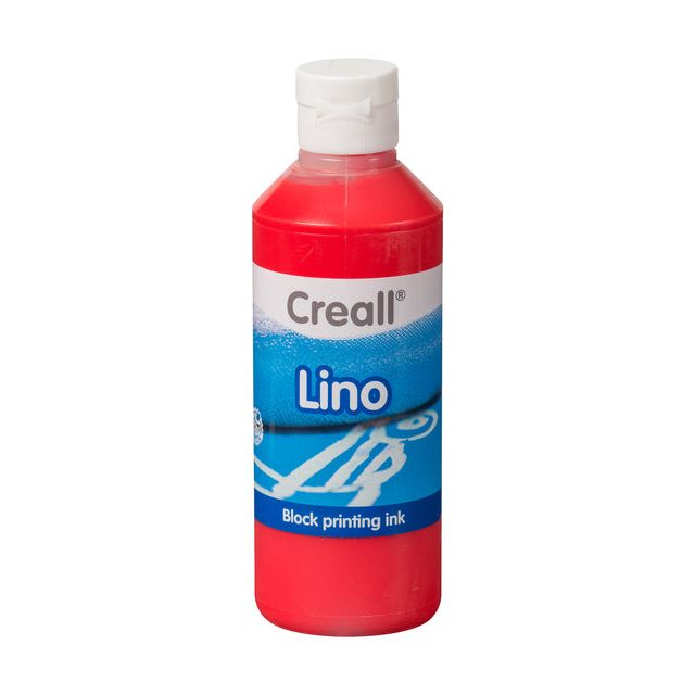 CREALL - Linoleum Farbe Creall Lino Light Red 250ml | 6 Stücke