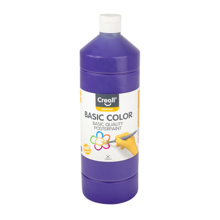 Creall - Posterfarbe Basic Lila 1000ml | 6 Stück