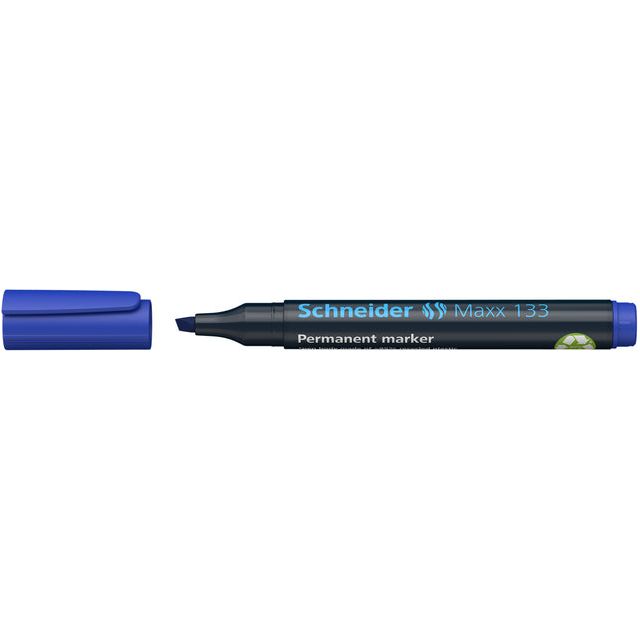 Schneider - Viltstift maxx 133 beitel 1-4mm blauw | 10 stuks