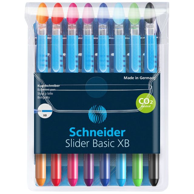 Schneider - Couleurs de base du curseur à rollerpen xb 8st Assorti | 10 pièces