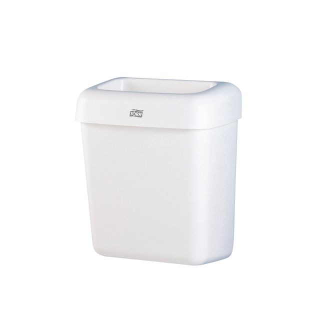 Tork -  Afvalbak b2 open inworp 20 liter wit