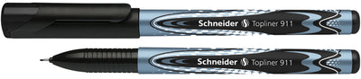 Schneider - Fineliner Topliner 911 0,4mm schwarz | 10 Stück