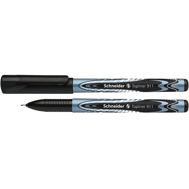 Schneider - Fineliner Topliner 911 0,4mm schwarz | 10 Stück