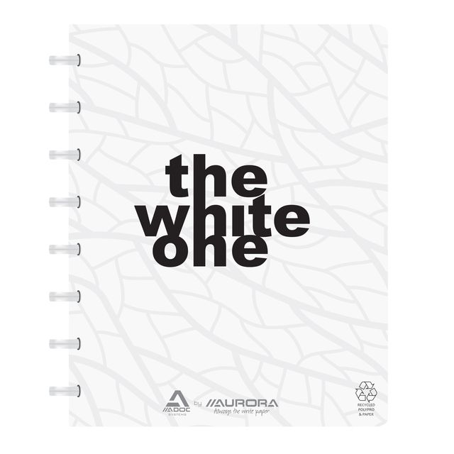 Aurora - Cahier d'exercices recyclé A5 vierge 144 pages 80gr blanc | 10 pièces