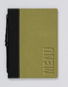 Klika - Dossier menu A5 Trend vert clair (4 pages)