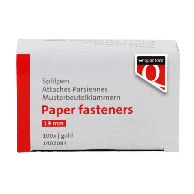 Quantore -  Splitpen 19mm goud 100 stuks