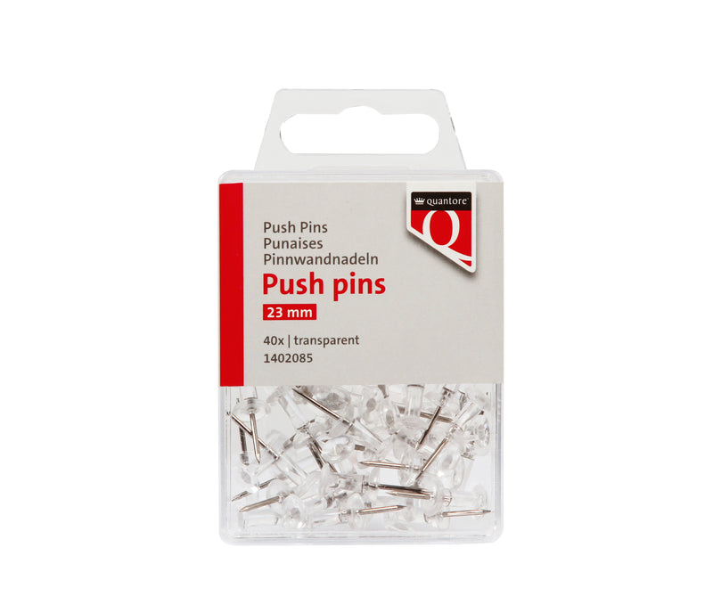 Quantore - Punaises 40 pièces transparent | 120 pièces