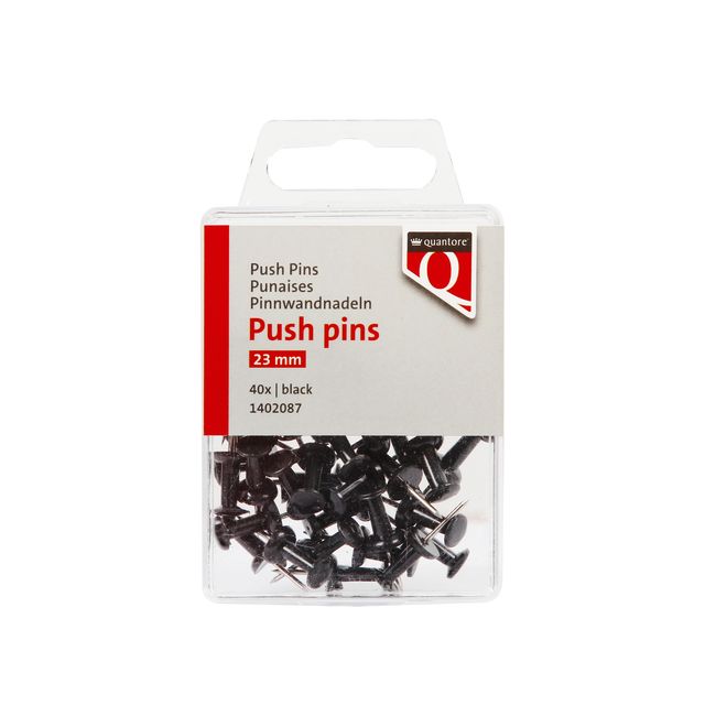 Quantore - Punaises 40 pièces noir | 10 pièces