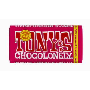 Tony's Chocolonely -  Chocolade tony chocolonely melk karamel biscuit | 15 stuks