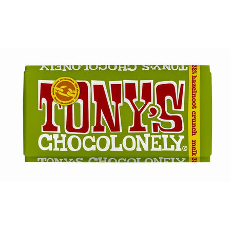 Tony's Chocolonely - Barre croquante chocolat lait noisette 180gr
