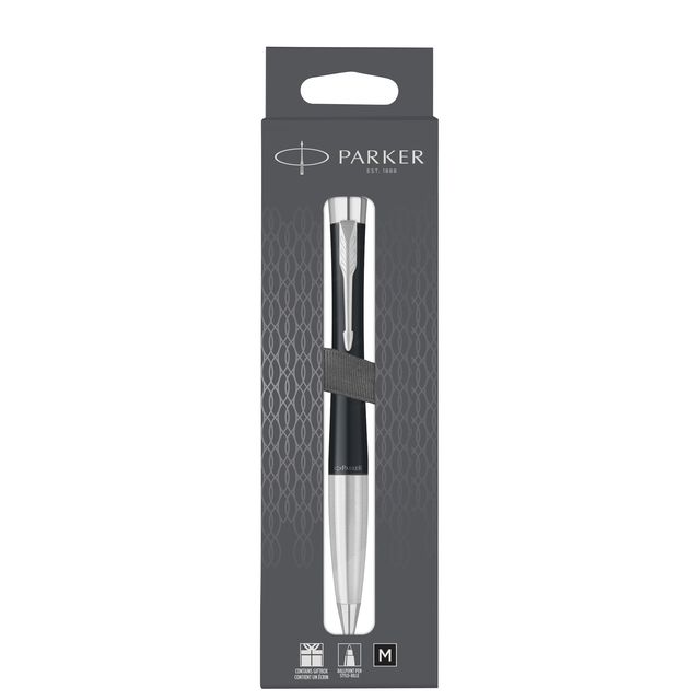Parker – Urban Twist Matt Black CT Medium Blister-Kugelschreiber, 1 Stück