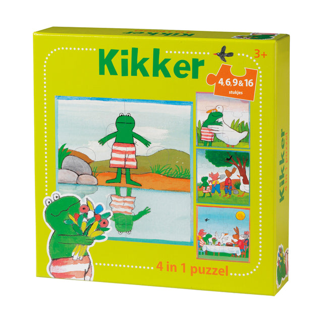 Kikker -  Puzzel de wereld van  4 in 1