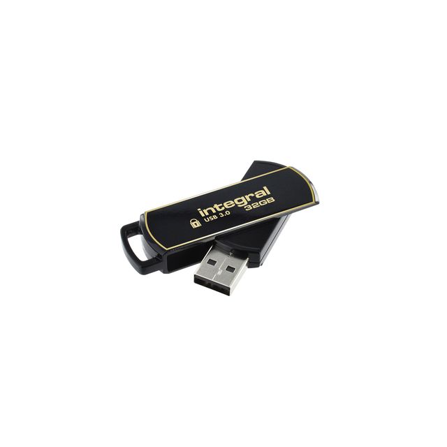 Integral - USB-Stick 3.0 Secure 360 32GB schwarz