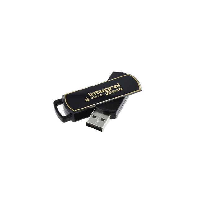 Integral -  INFD256GB360SEC3.0 USB flash drive 256 GB USB Type-A 3.2 Gen 1 (3.1 Gen 1) Zwart, Goud