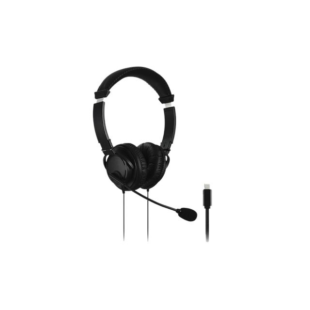 Kensington - USB-C-HiFi-Kopfhörer mit Mikrofon schwarz