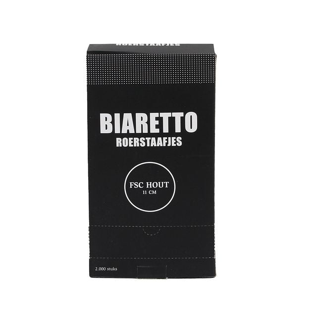 Biaretto -  Roerstaafjes hout 11cm 2000 stuks