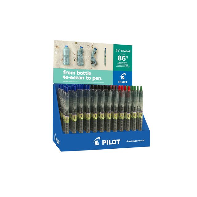 Pilot -  Balpen  begreen b2p ecoball m assorti