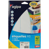 Agipa - étiquettes blanches Print Write ft 97 x 46 mm (l x h), 96 pièces, 6 par feuille