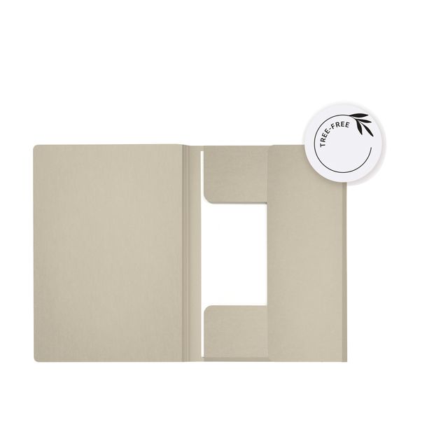 Djois - Dossier Tree-Free folio 3 rabats 226gr beige | 120 pièces