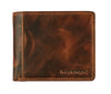 Maverick - Portefeuille The Original avec compartiment à monnaie RFID cuir marron