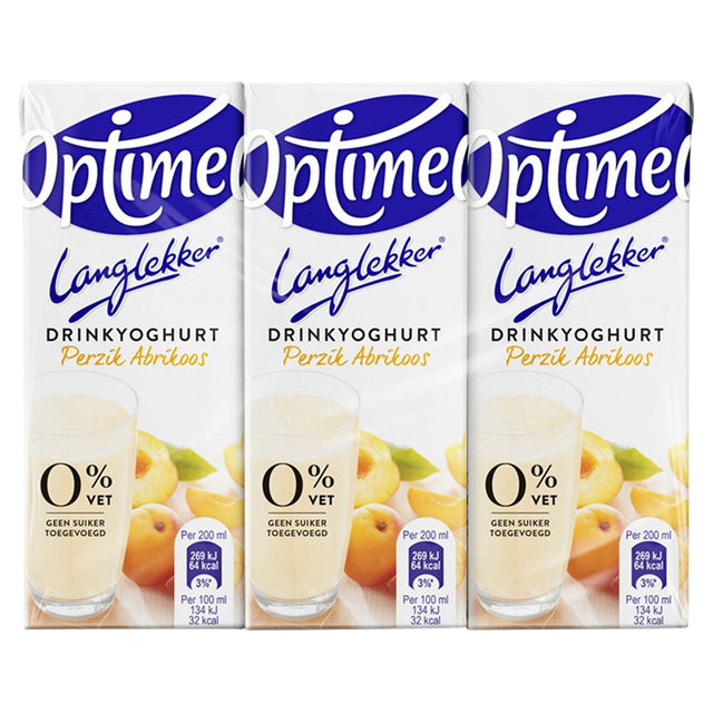 Optimel -  Drinkyoghurt  ll perzik abrikoos 20cl