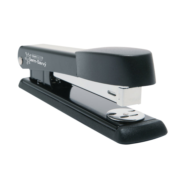 Rapesco - Agrafeuse Germ-Savvy Traditional Metal Marlin antibactérienne noir | 12 pièces