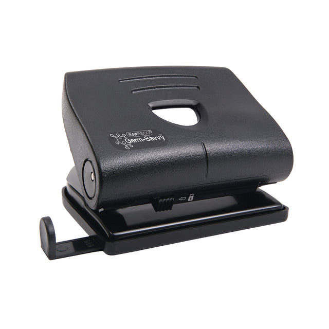 Rapesco -  Perforator germ-savvy 820-p 2gaats zwart