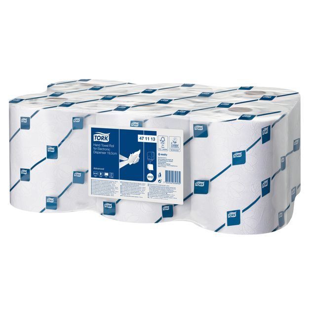 Tork - Rouleau essuie-mains H12 Advanced 2 couches 143m blanc 471113