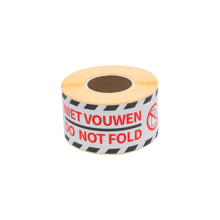 Rillprint - Etiquette d'avertissement ne pas plier 46x125mm blanc 250 pièces