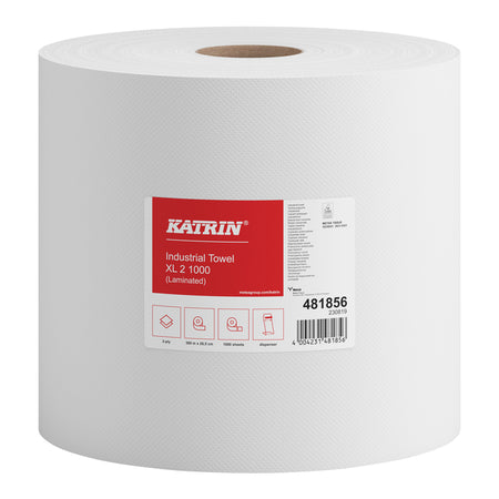 Katrin -  Poetspapier  industrial extra groot wit