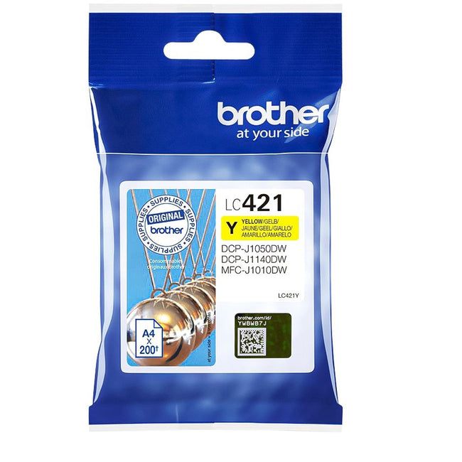 Brother - Cartouche d'encre LC-421Y jaune