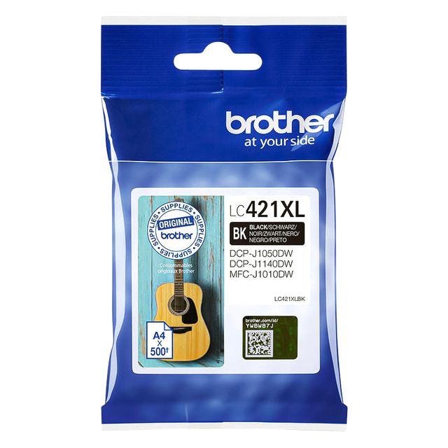 Brother - Inktcartridge brother lc-421xlbk zwart | 5 stuks