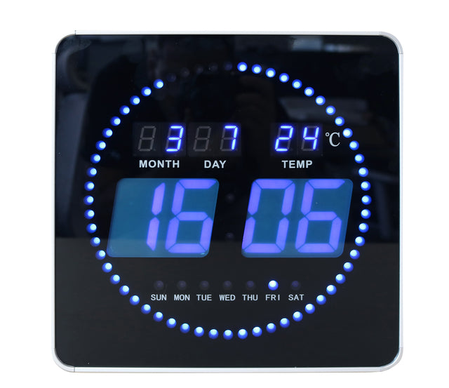 UNILUX - Horloge murale Flo LED 28cmx28cm
