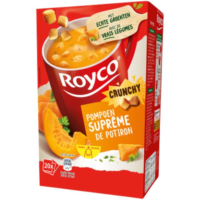 Royco - Suppe Kürbis Supreme mit Croutons 20 Beutel