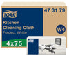 Tork -  Reinigingsdoek w4 gevouwen 1laags wit