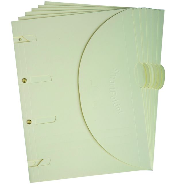 Tarifold - Chemises de rangement perforées Smartfolder A4 Beige 6 pièces