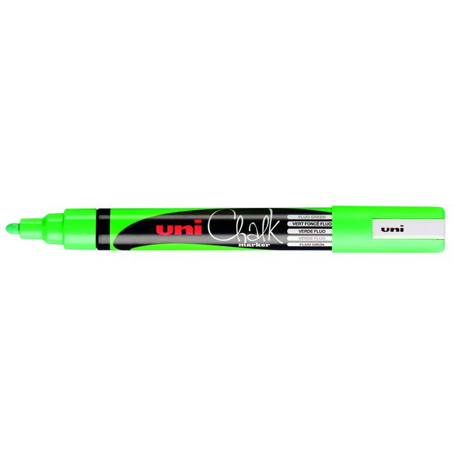 Uni-ball -  Krijtstift rond 1.8-2.5mm fluor groen | 6 stuks