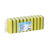 Cleaninq - Éponge à récurer jaune/vert 100x70x25mm 10 pièces