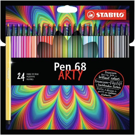 Stabilo - Feutre 68/24 Arty moyen assortiment étui de 24 pièces