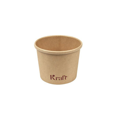 IEZZY traiteur et cate - Tasse à soupe 350ml Ø98mm 25 pièces kraft | 20 pièces