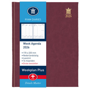 Ryam -  Agenda 2027  weekplan groot letter 7d/2p ass