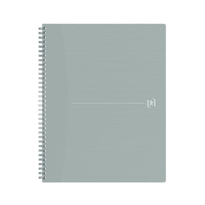 Oxford -  Spiraalblok oxf origin a4+ lijn 140pag 80gr grijs | 5 stuks