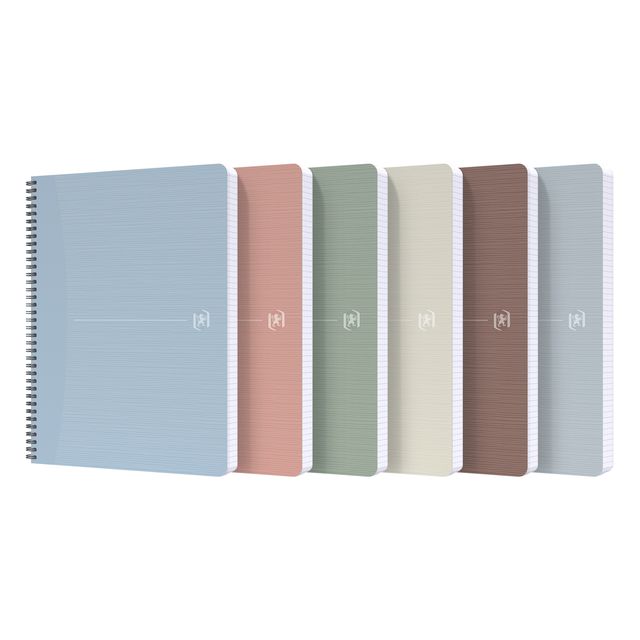 Oxford - Bloc spirale My Rec'Up ligne A4 180 pages 80gr assortis
