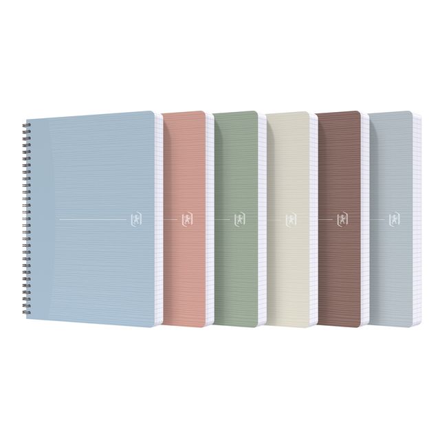 Oxford - Bloc spirale My Rec'Up ligne A5 180 pages 80gr assortis