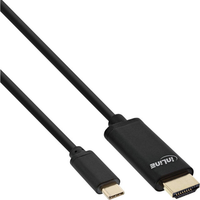 InLine -  Kabel  usb-c hdmi 3.1 2.0 4k m/m 2 m zwart | 40 stuks